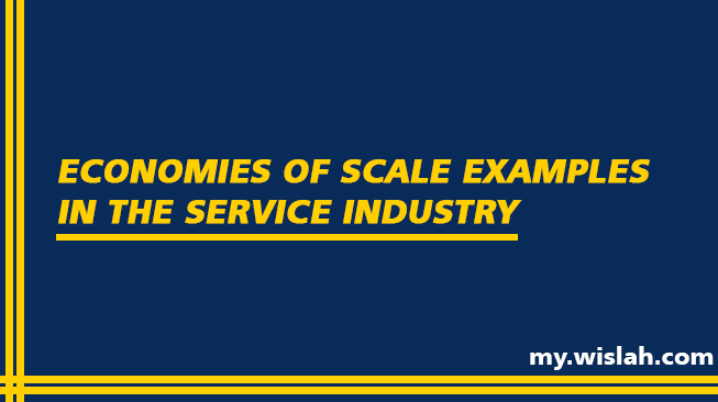 Economies of Scale Examples in the Service Industry